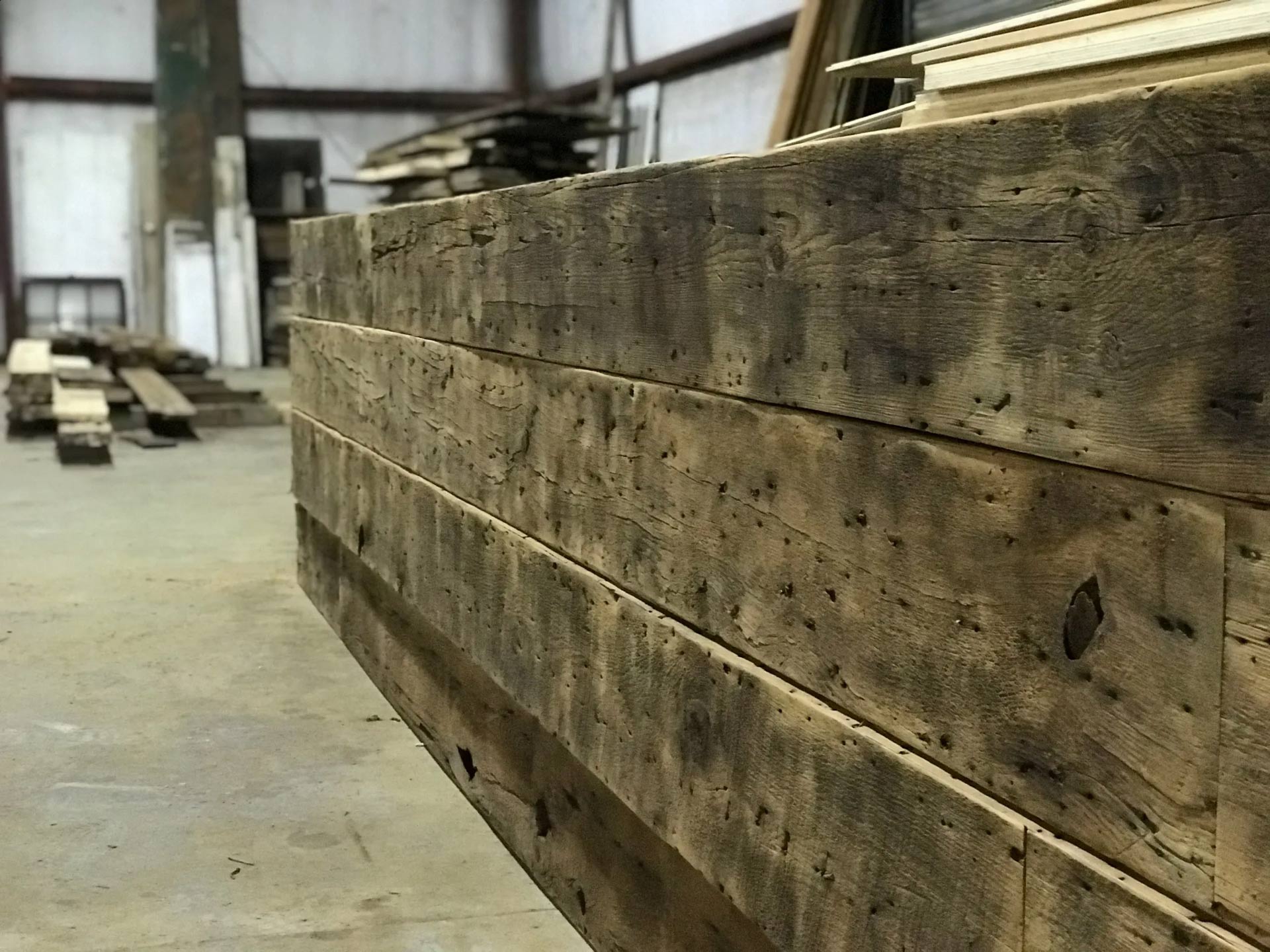 Reclaimed Faux Box Beams