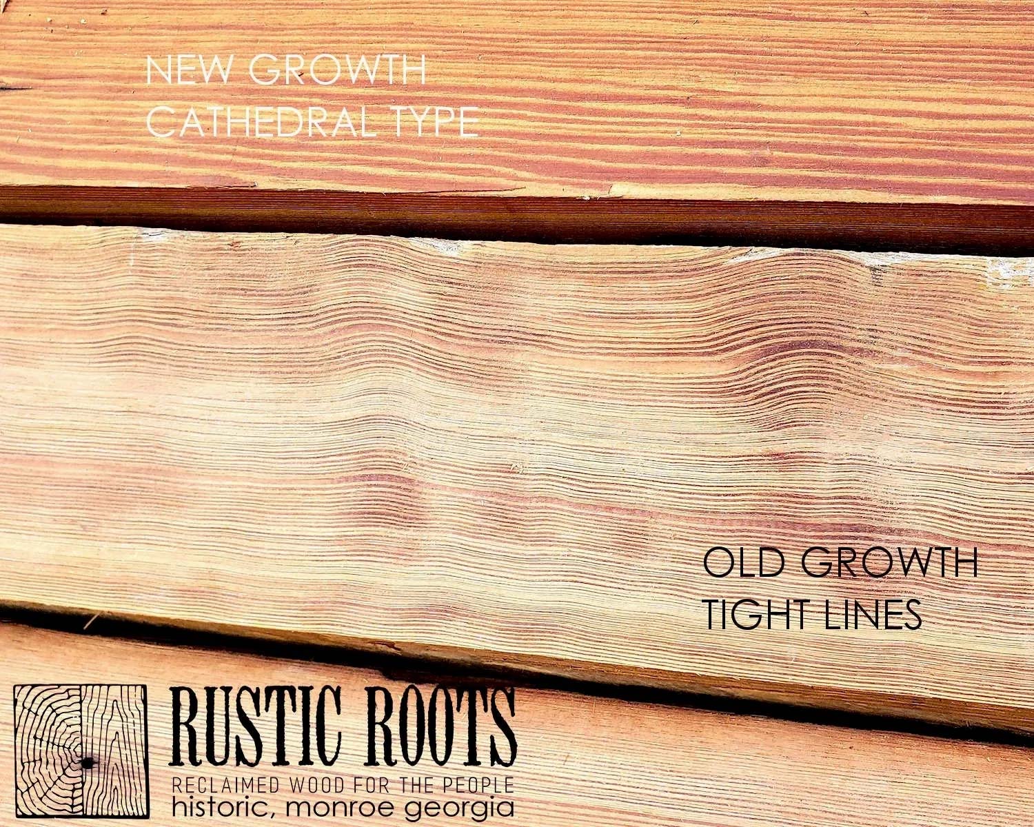 heart pine old growth vs new growth