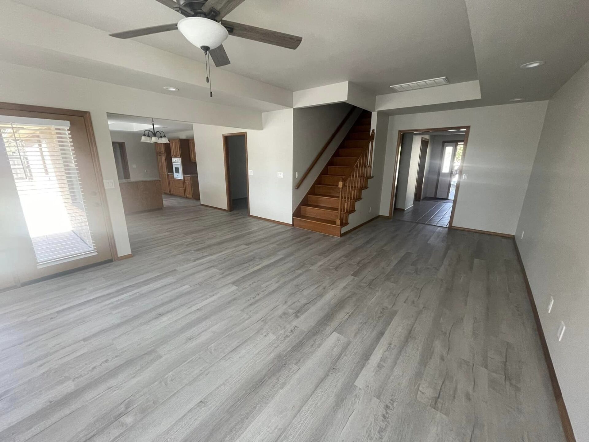 New floor installation