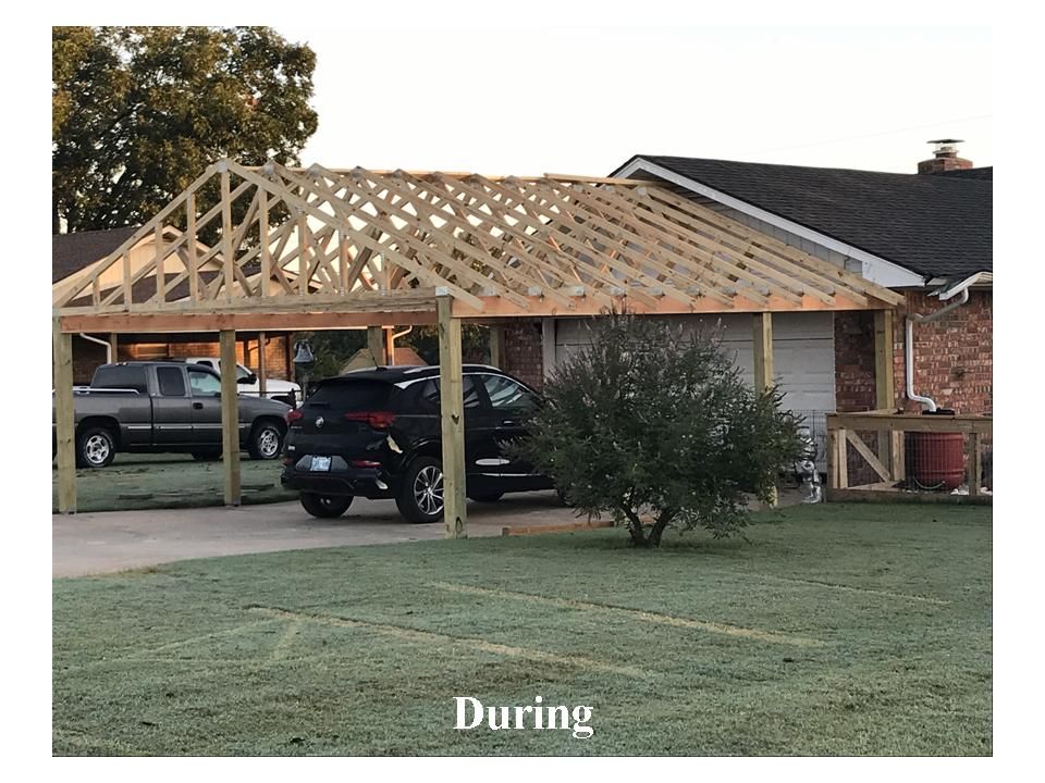 Carport during