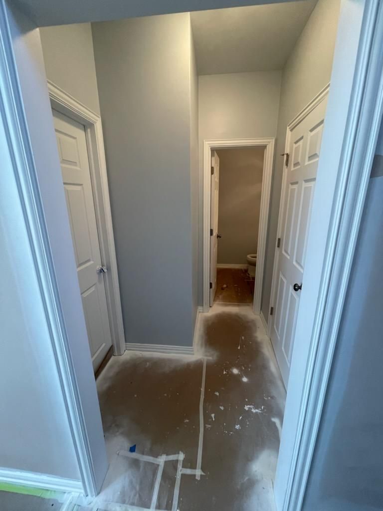 Paint in hallway of home
