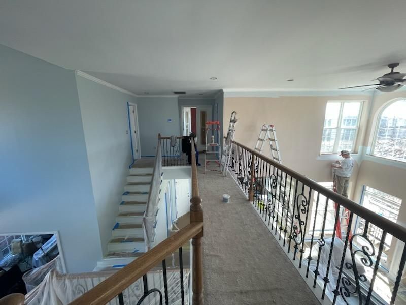 Paint on 2nd story house interior