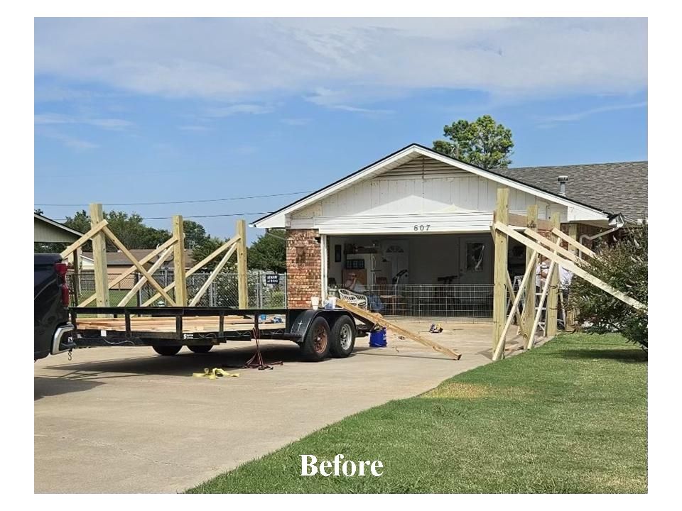 Building carport before image