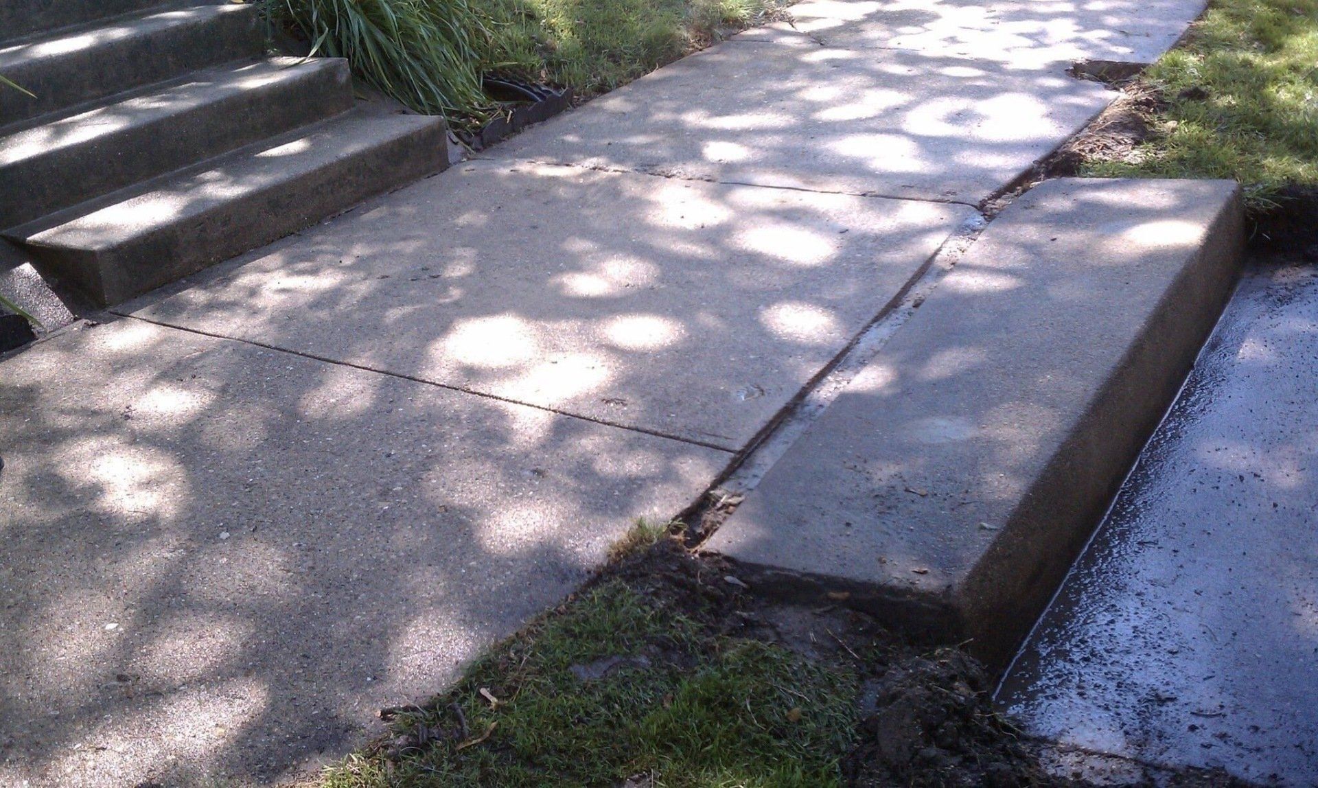 After Fixing the Sidewalk and Steps — Rockford, IL — Northern Illinois Concrete Lifting
