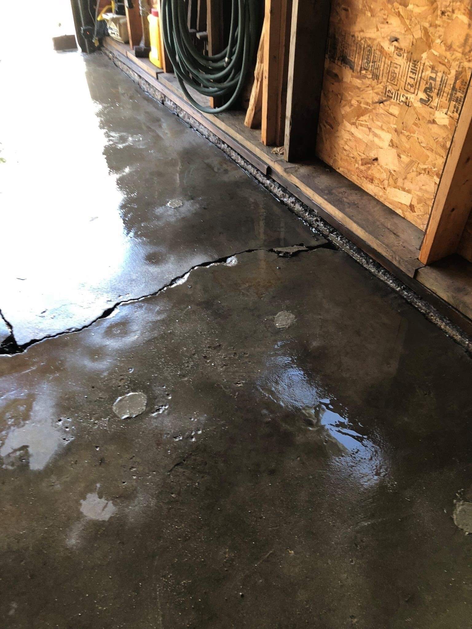 Crack in Garage Floor — Rockford, IL — Northern Illinois Concrete Lifting