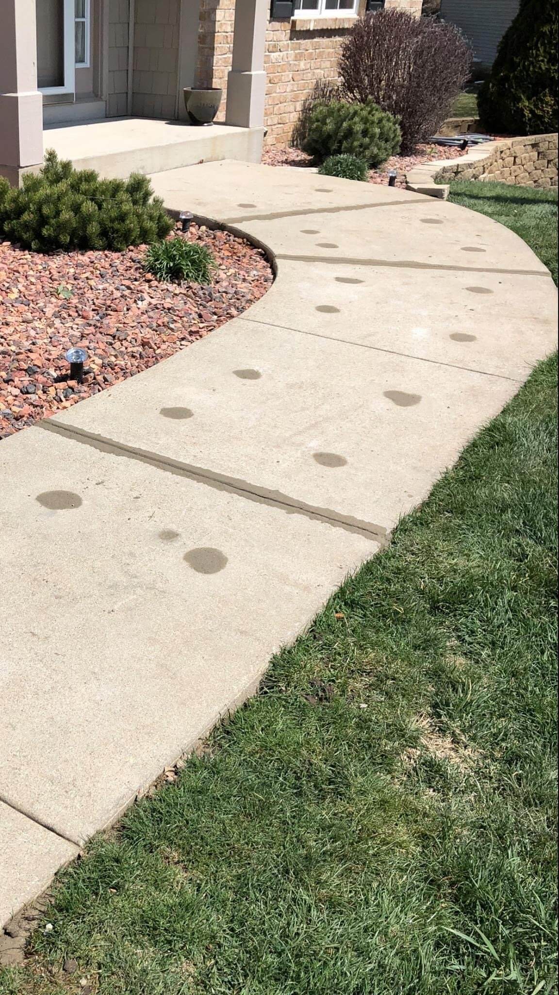 After Fixing the Sidewalk — Rockford, IL — Northern Illinois Concrete Lifting