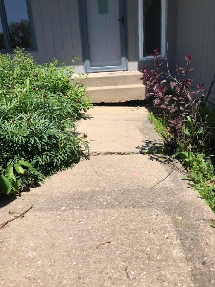 Front Porch and Sidewalk — Rockford, IL — Northern Illinois Concrete Lifting