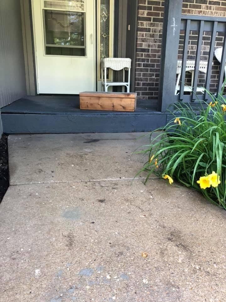 Black Porch — Rockford, IL — Northern Illinois Concrete Lifting