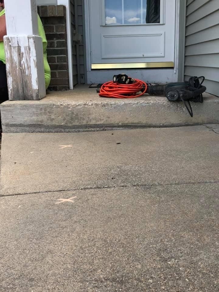 Tools Placed on the Porch — Rockford, IL — Northern Illinois Concrete Lifting