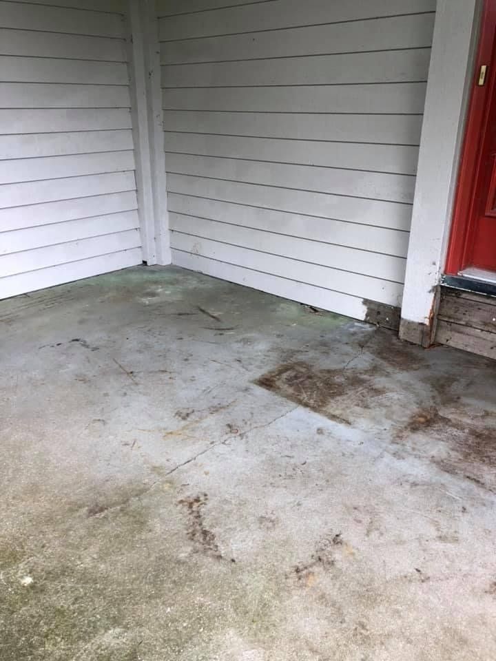 Concrete Floor and Red Door — Rockford, IL — Northern Illinois Concrete Lifting