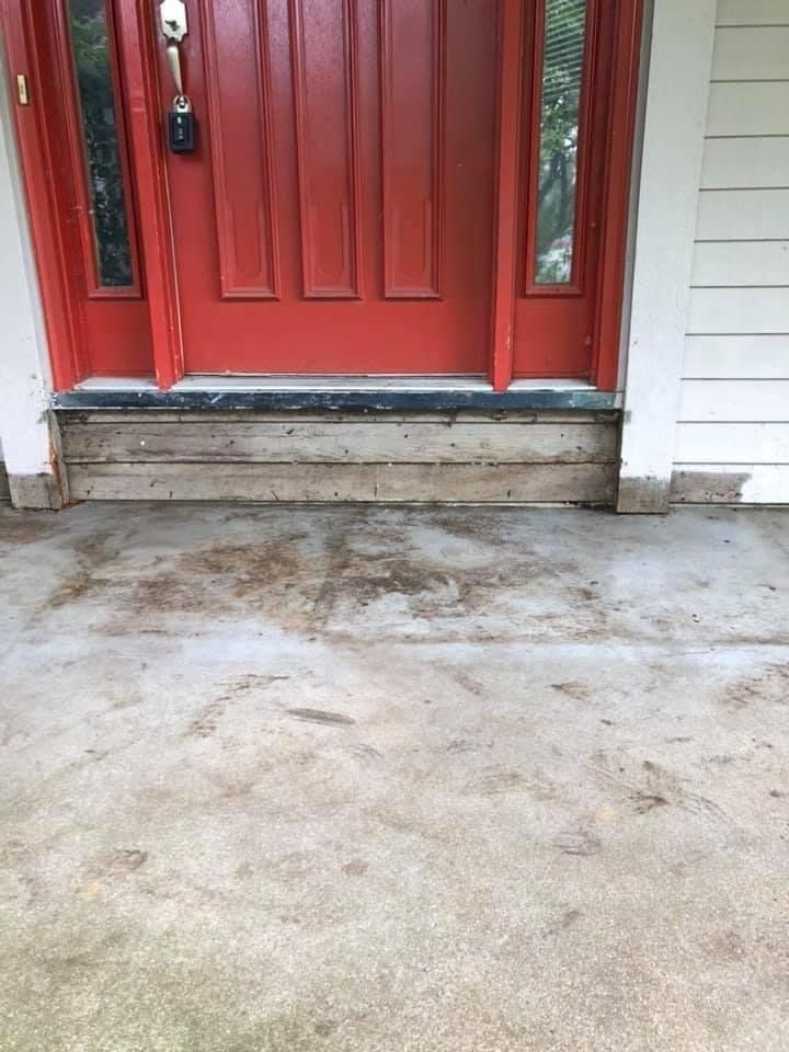Red Door — Rockford, IL — Northern Illinois Concrete Lifting