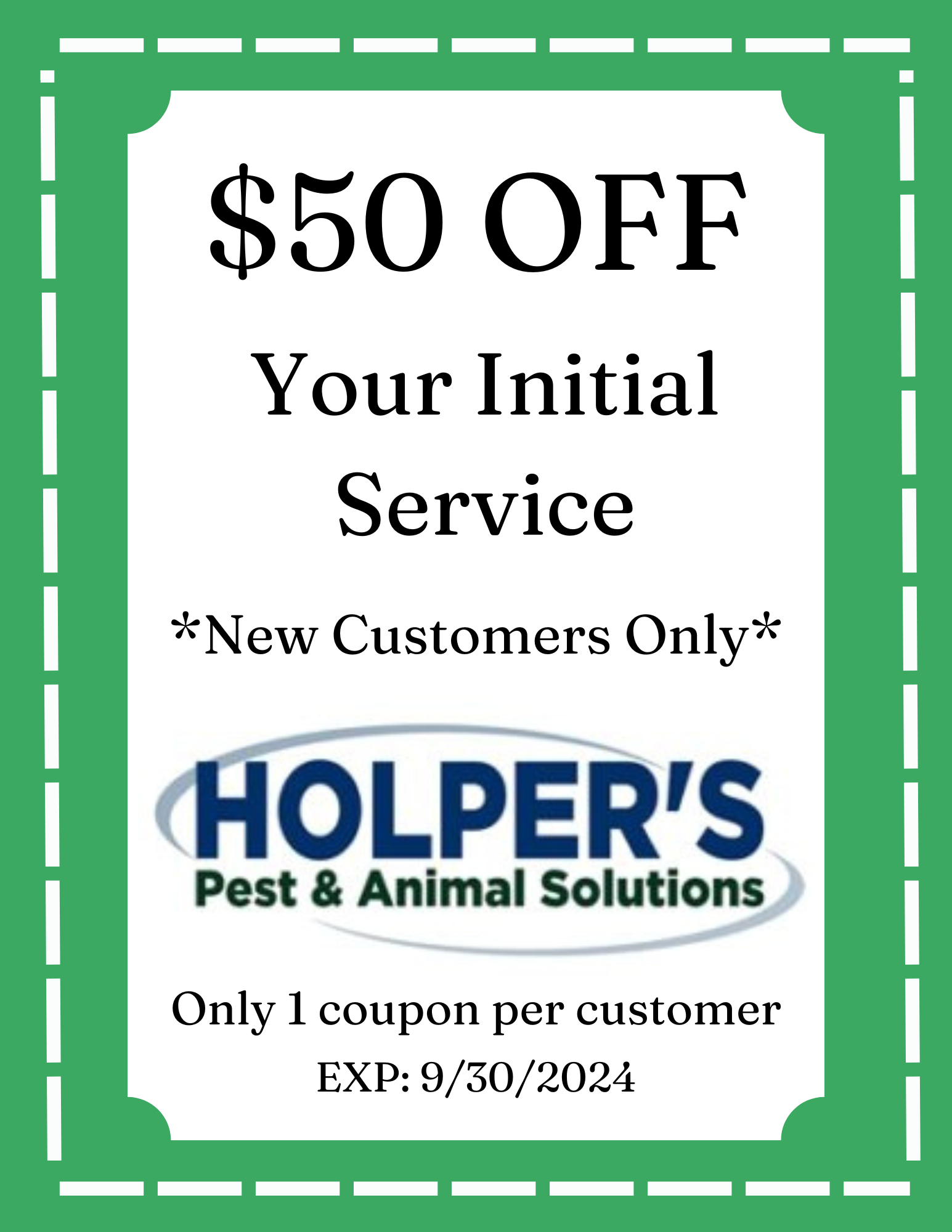 holper's pest coupon