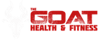 The logo for the goat health and fitness is red and white.