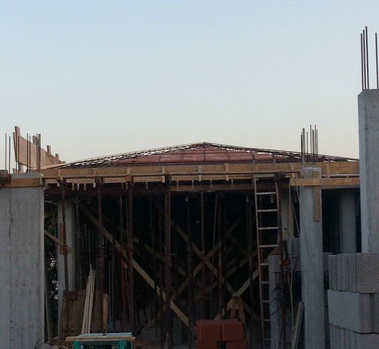 Villa in fase di costruzione