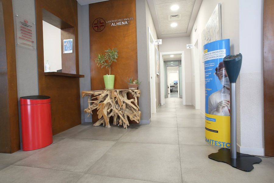 sala d'attesa di un centro analisi
