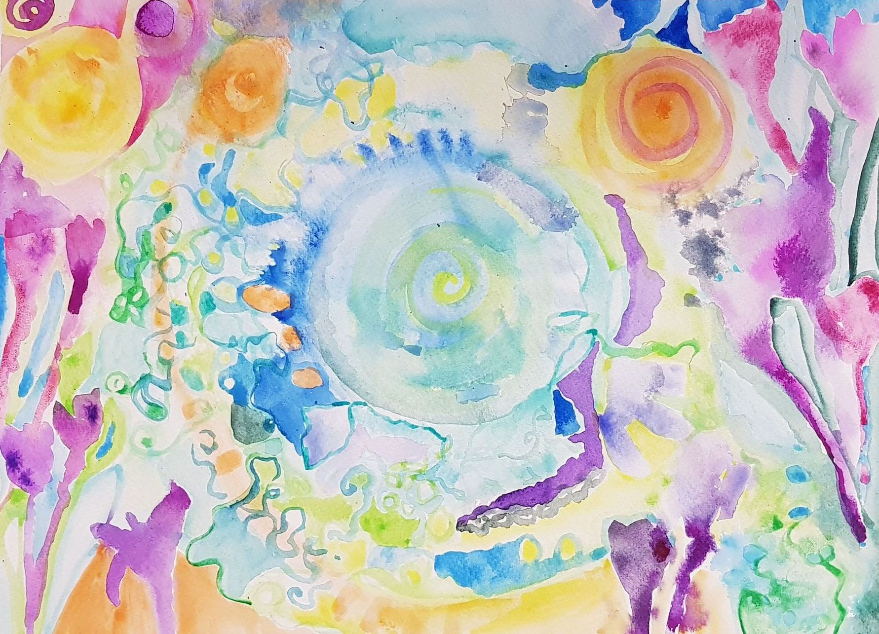 Intuives Malen, Garten der Gefühle.