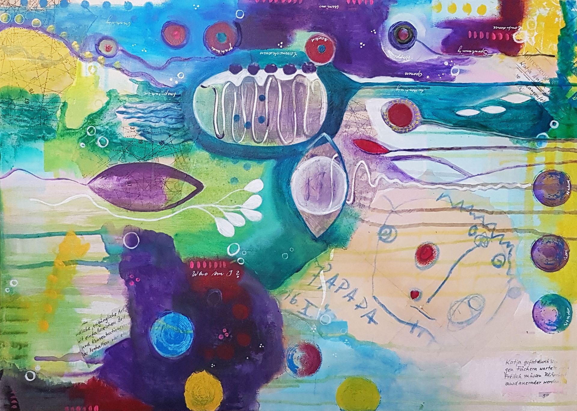 
Wer bin ich? Eine Collage für den Ausdruck meiner Kreativität. 