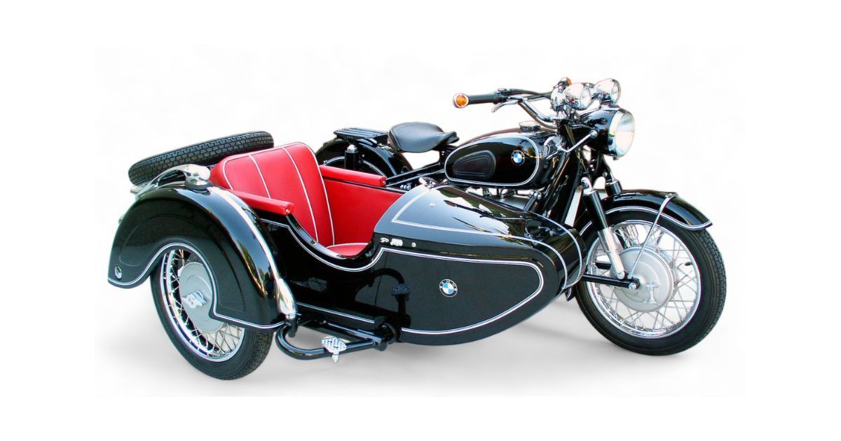 german bmw motorcycle with sidecar
