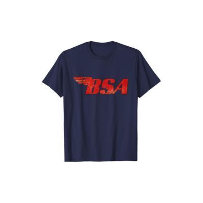 BSA Red Distressed Logo T-Shirt