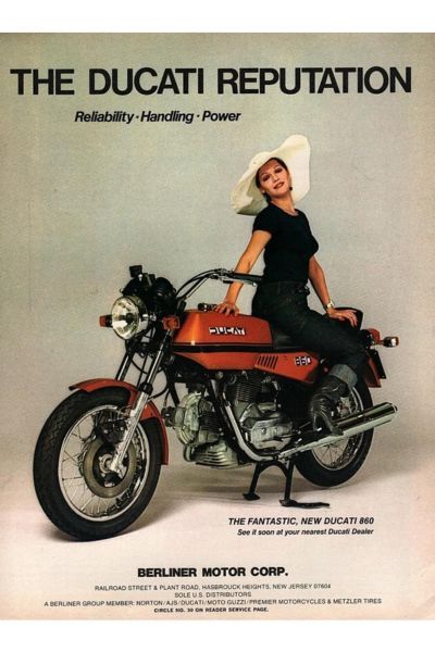 Ducati 860 Poster for Berliner Motor Corp