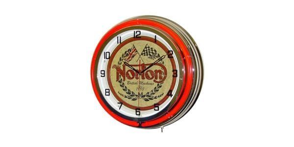 norton motorcycle wall clock