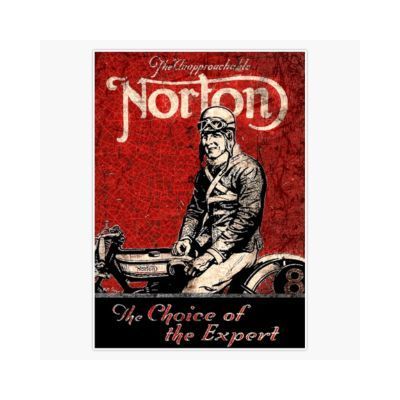norton motorcycles bumper sticker