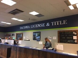 Company lobby - Tacoma, WA - Tacoma License & Title