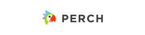 perch horizontal logo with parrot on the left