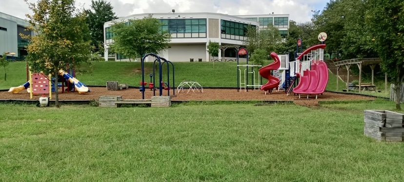 Hardscaping a playground