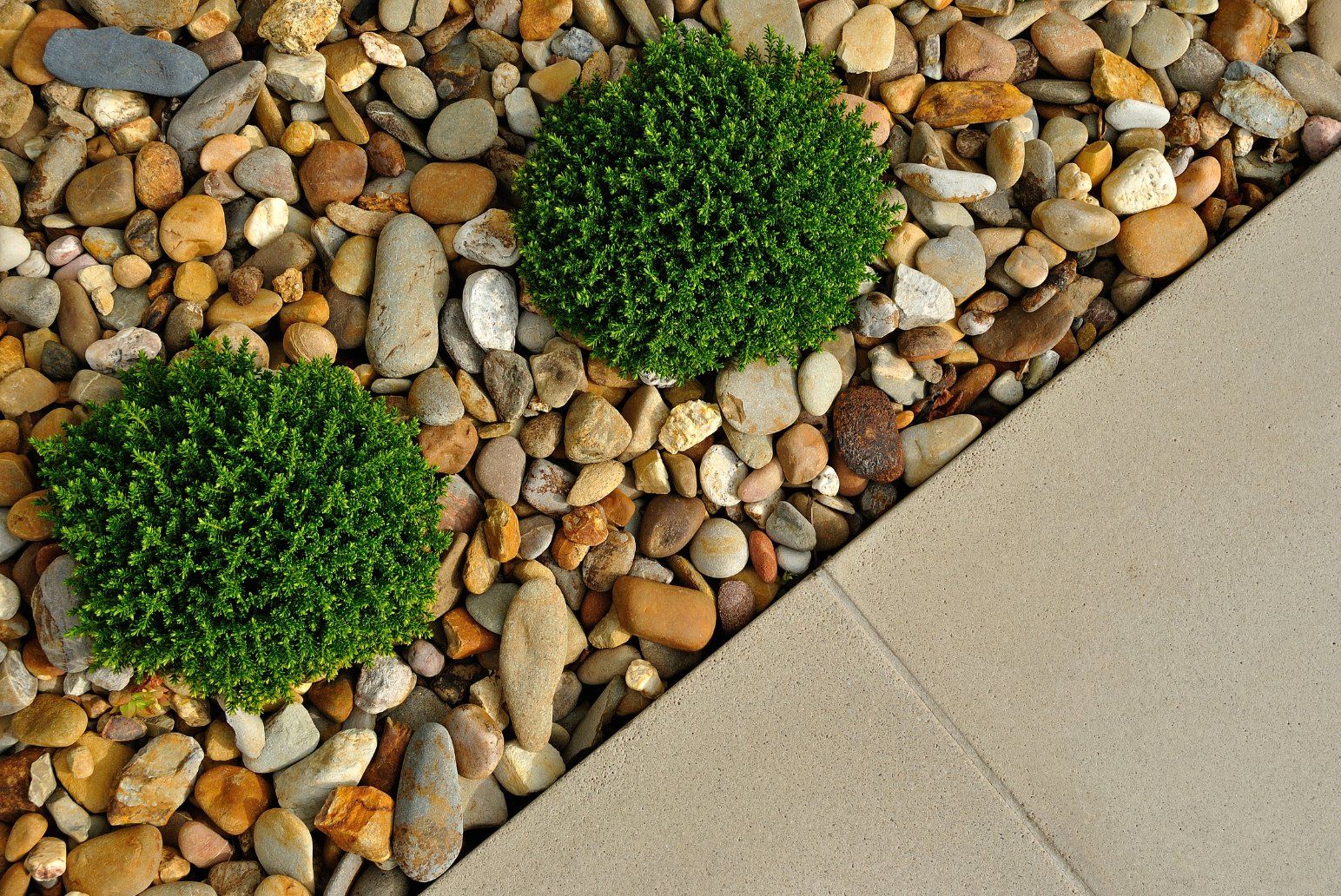 pebble landscaping