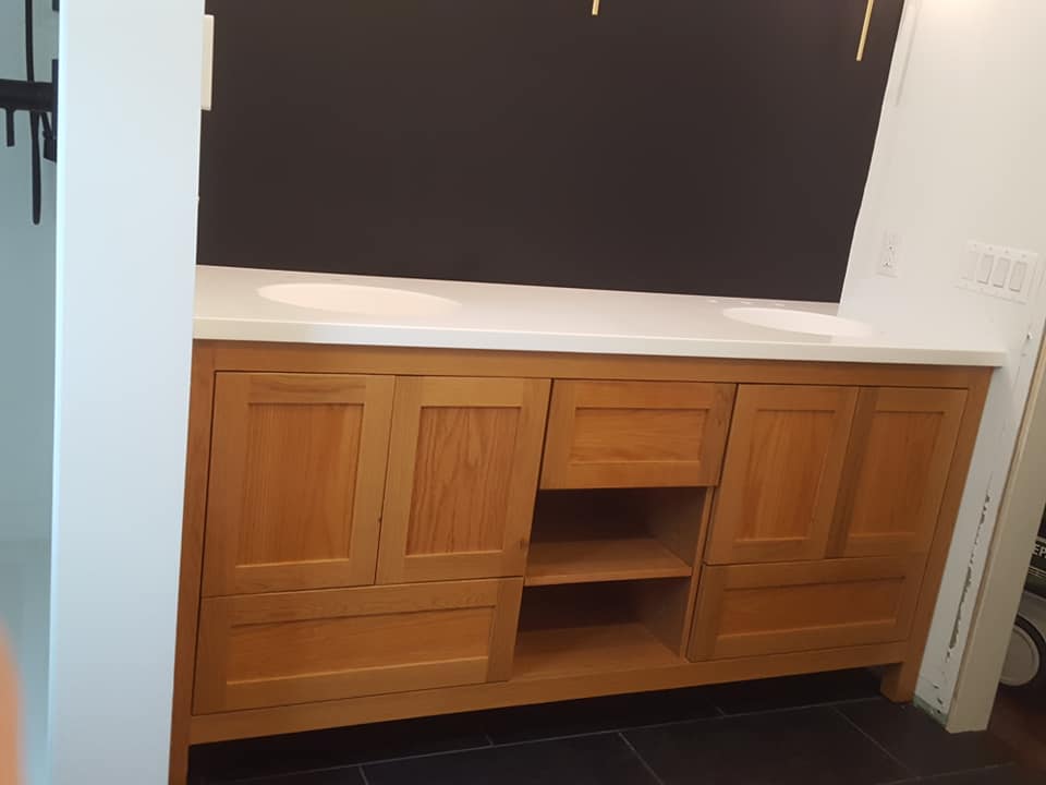 Custom Double Vanity — Auburn, NY — Auburn Furniture Service Inc.