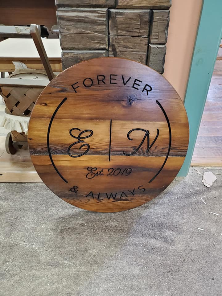Wedding Wood Design — Auburn, NY — Auburn Furniture Service Inc.