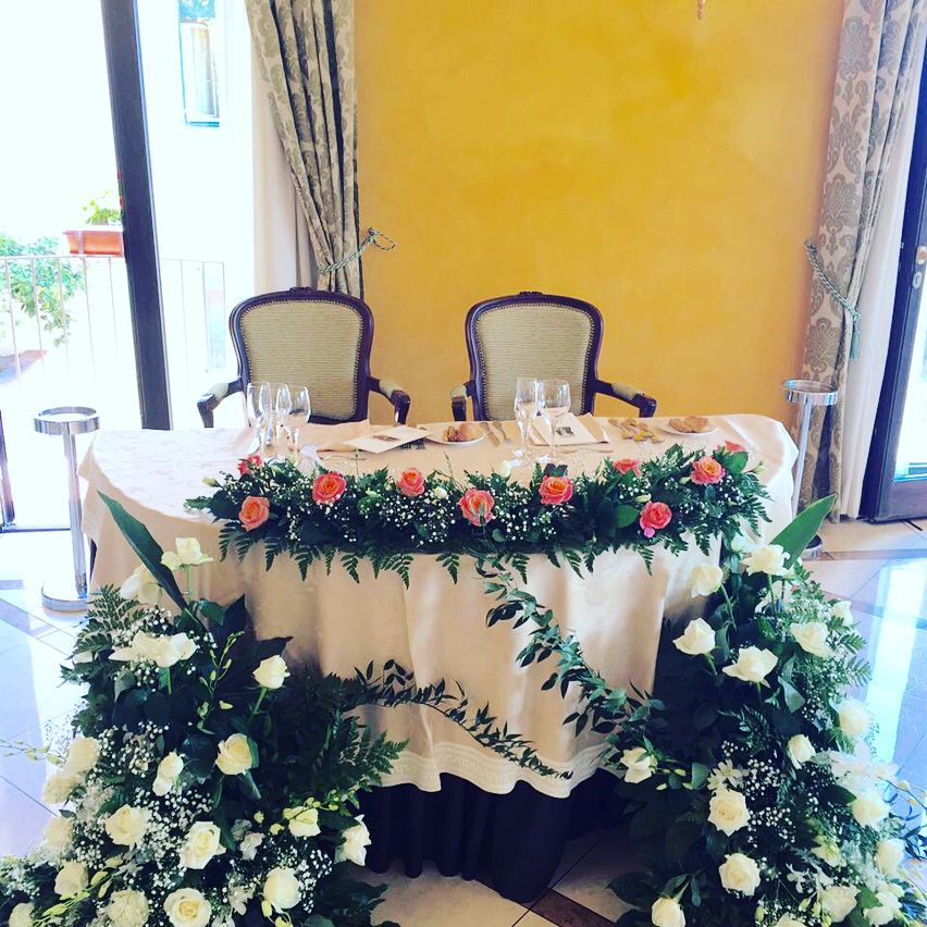 Allestimenti nella location per matrimoni a Taormina