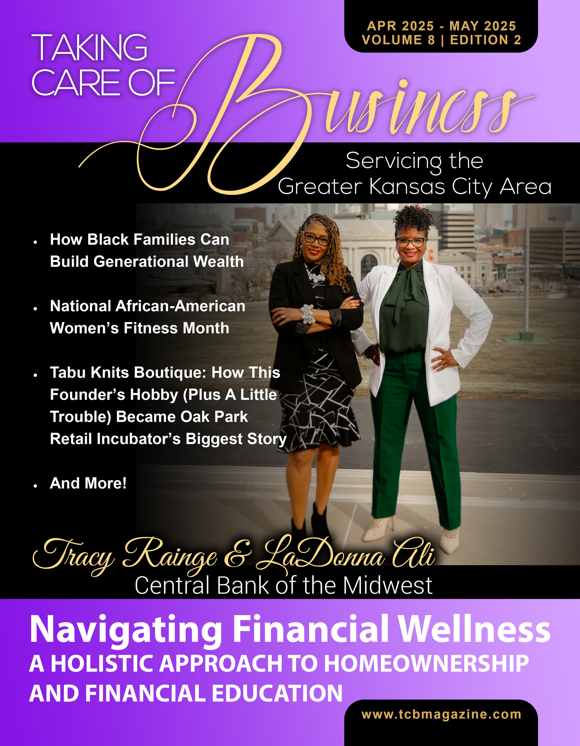 Magazine cover with two women, title 