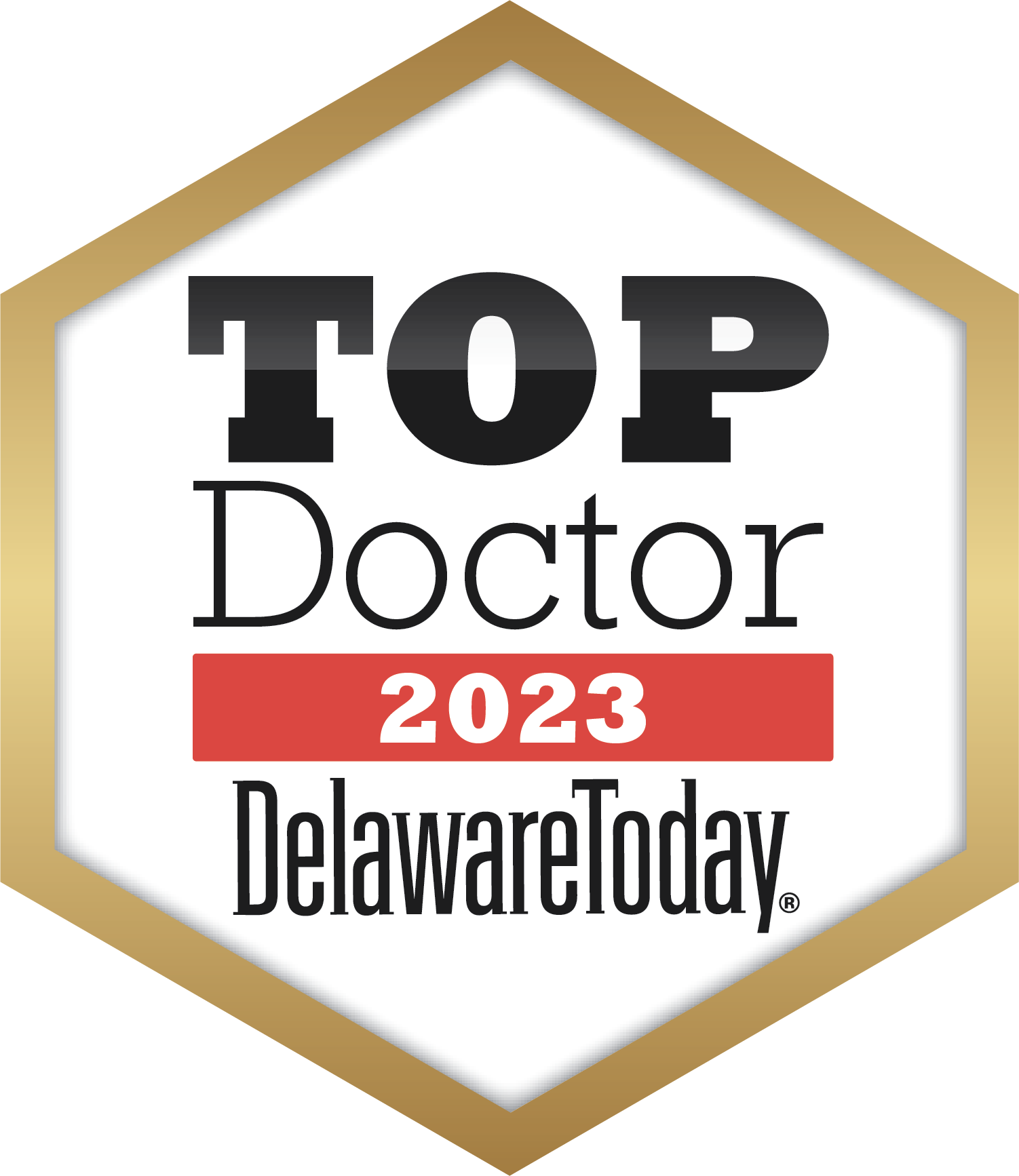 top doctor delaware today 2023 badge