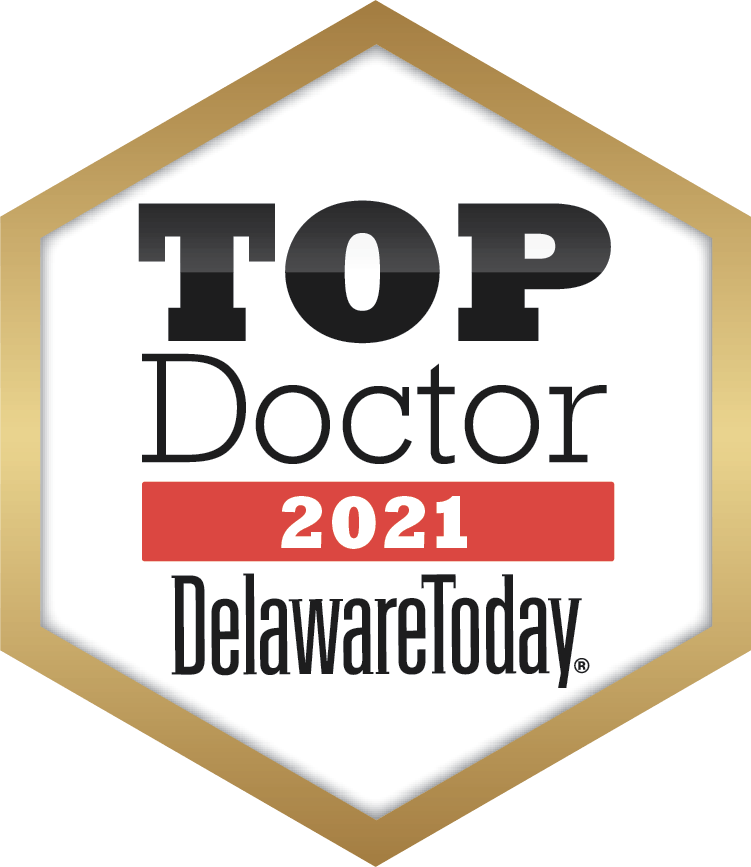 top doctor delaware today 2021 badge