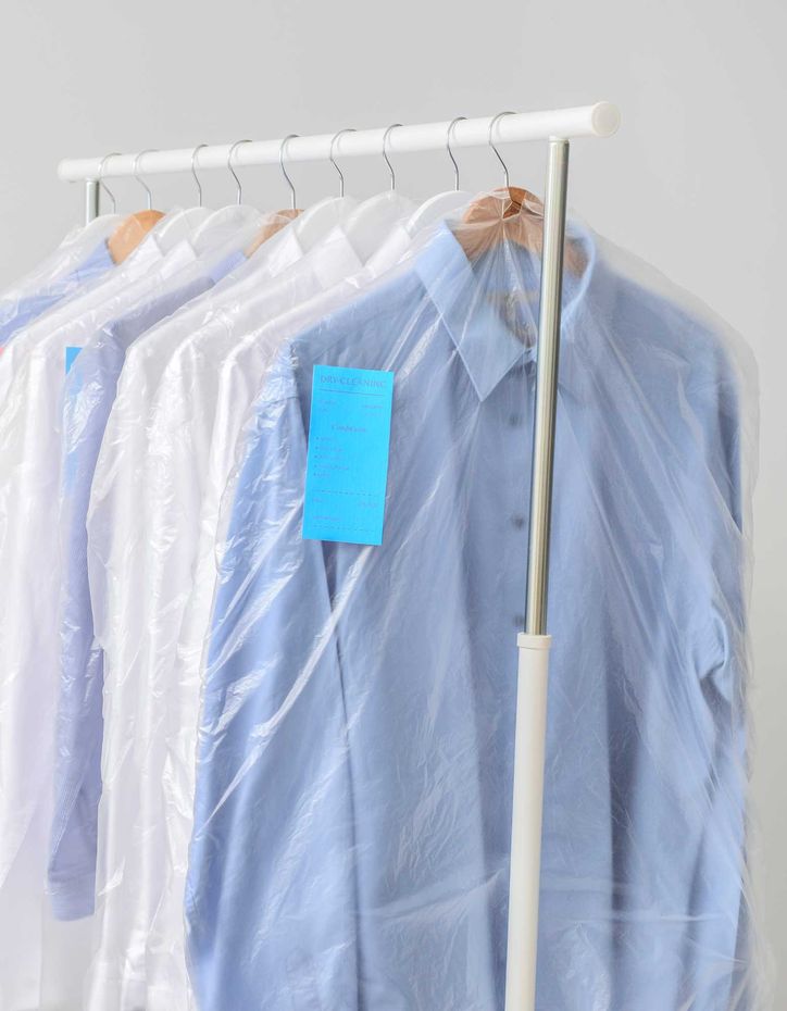 Dry Cleaned Clothes In Plastic Sleeves - Dry Cleaners in Dubbo, NSW