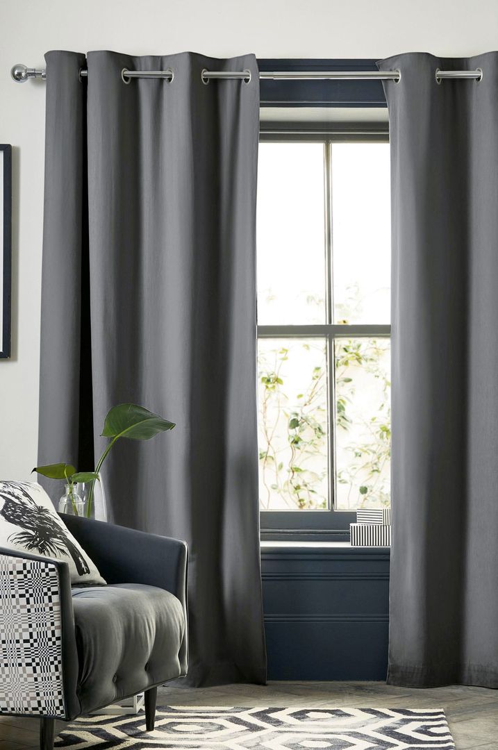 Modern Living Room With Grey Curtains - Dry Cleaners in Dubbo, NSW