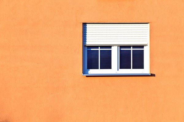 window with roller shutters