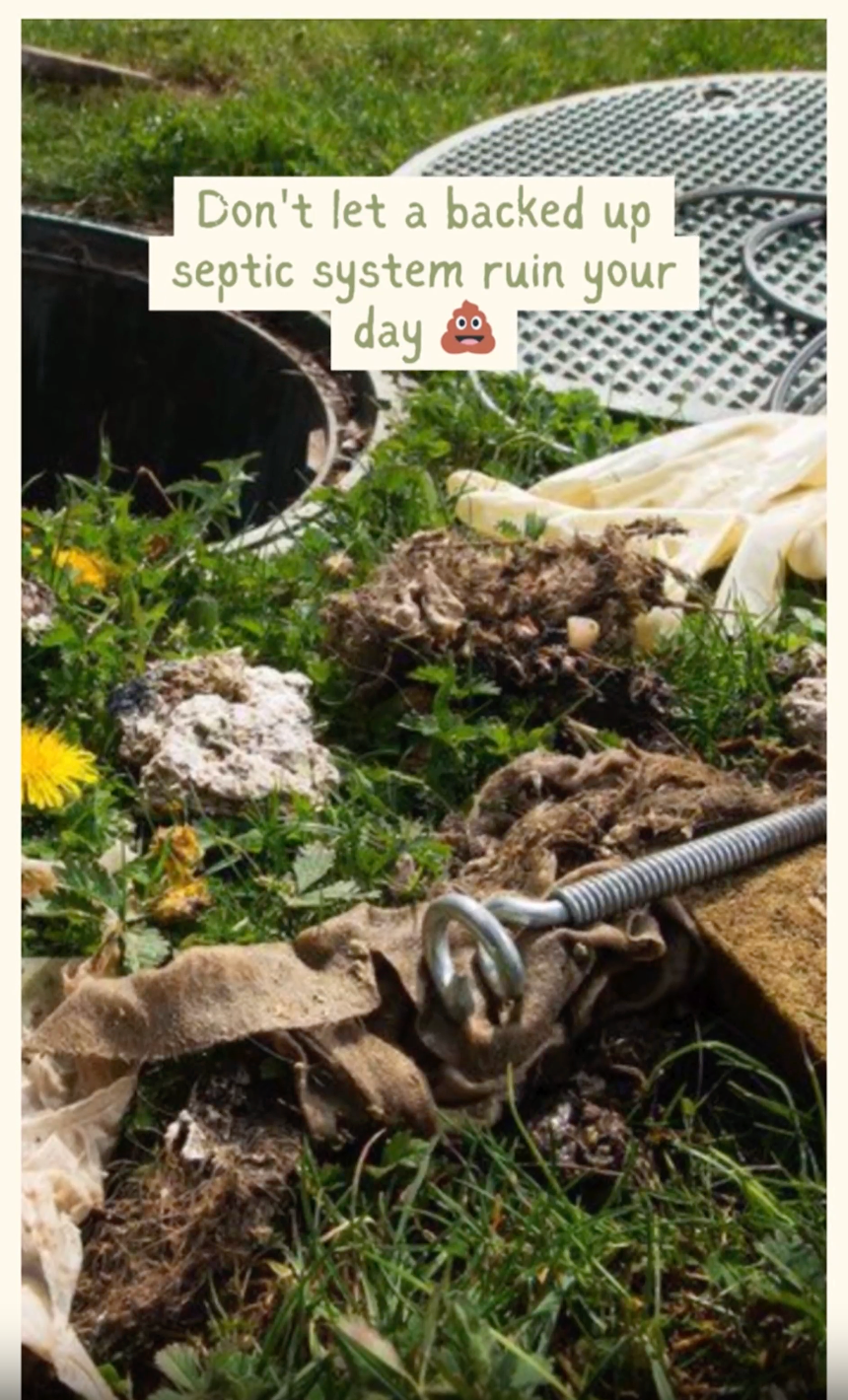 don't let septic problems back you up.