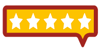 5 stars review icon