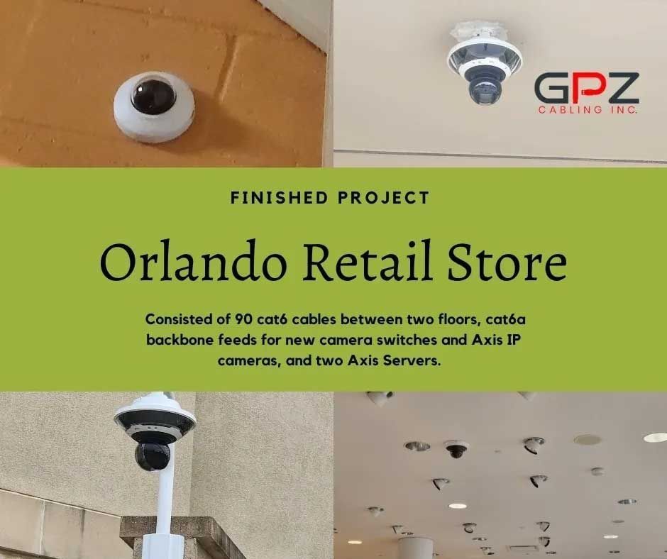 Orlando FL Retail Store, High End Camera System Completed