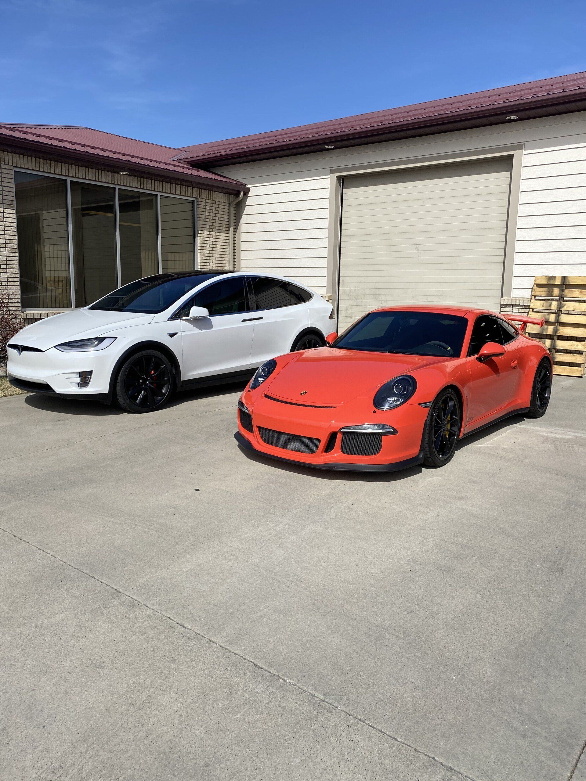 White And Orange Tinted Car  | Billings, MT | Tint Guy