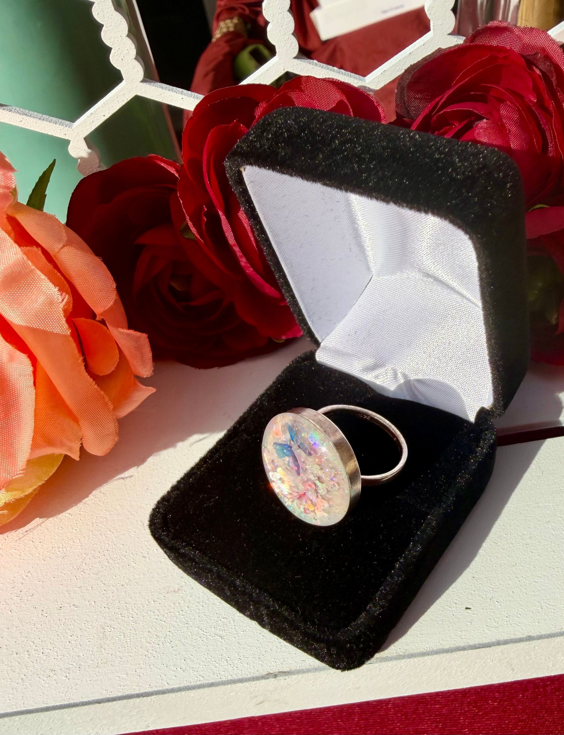 Size 7 Sterling Silver Ring With Butterfly Embellishements