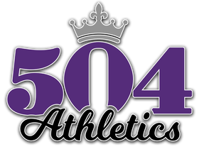 A logo for 504 athletics with a crown on top