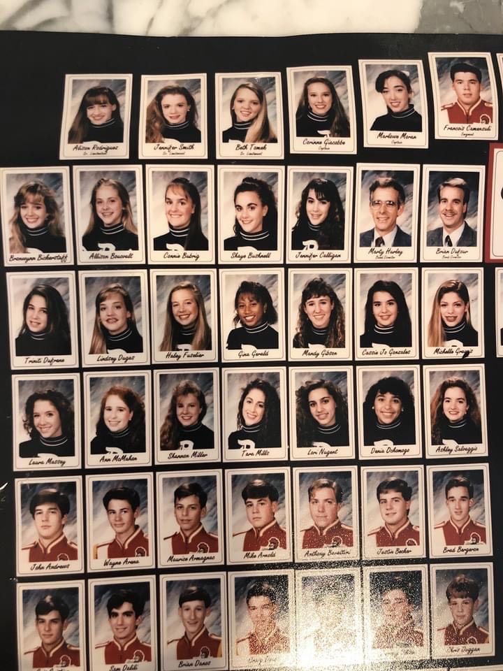 A bunch of pictures of people with their names on them