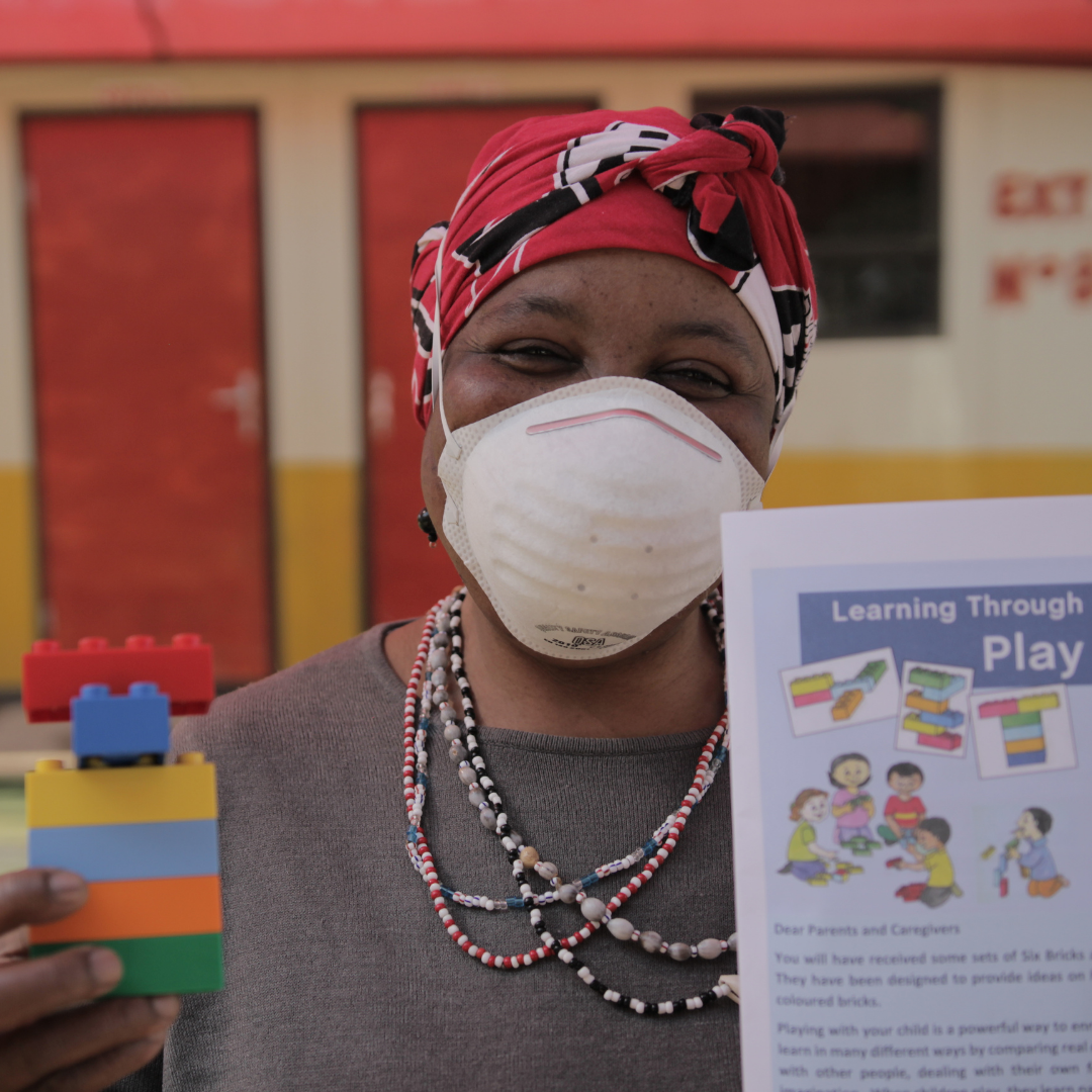 On World Day, HOPE worldwide South Africa a national Caregiver “Learning Through Play” project support from the LEGO Foundation.