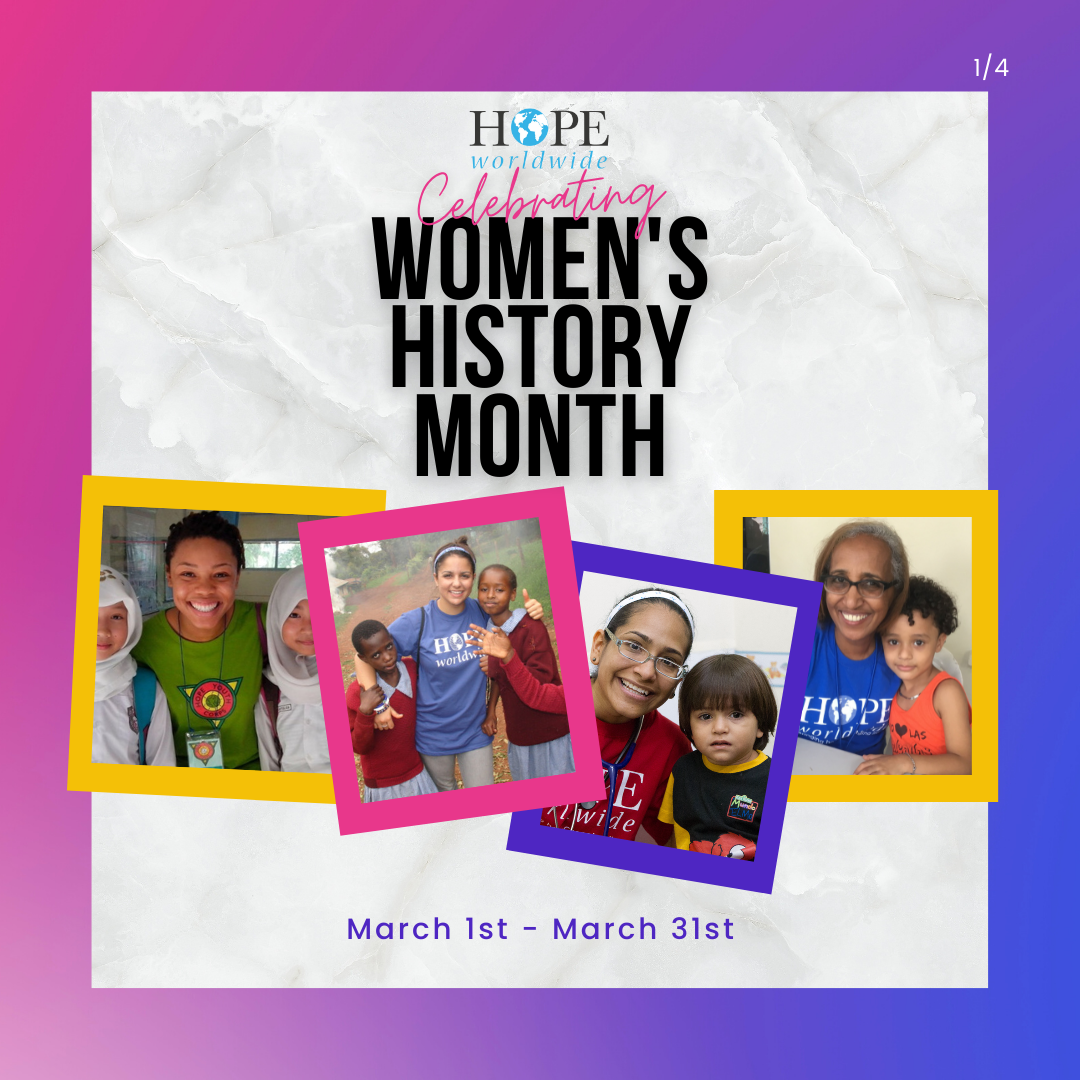HOPE worldwide Women's History Month
