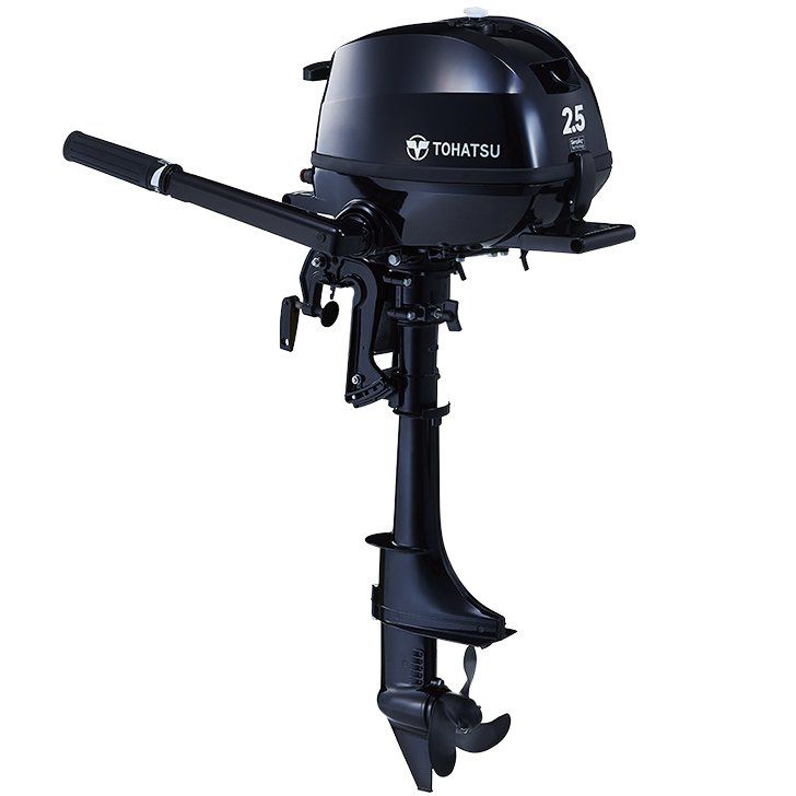 a tohatsu outboard motor is shown on a white background .