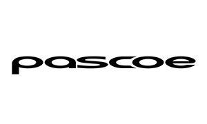 a black and white logo for pascoe on a white background .